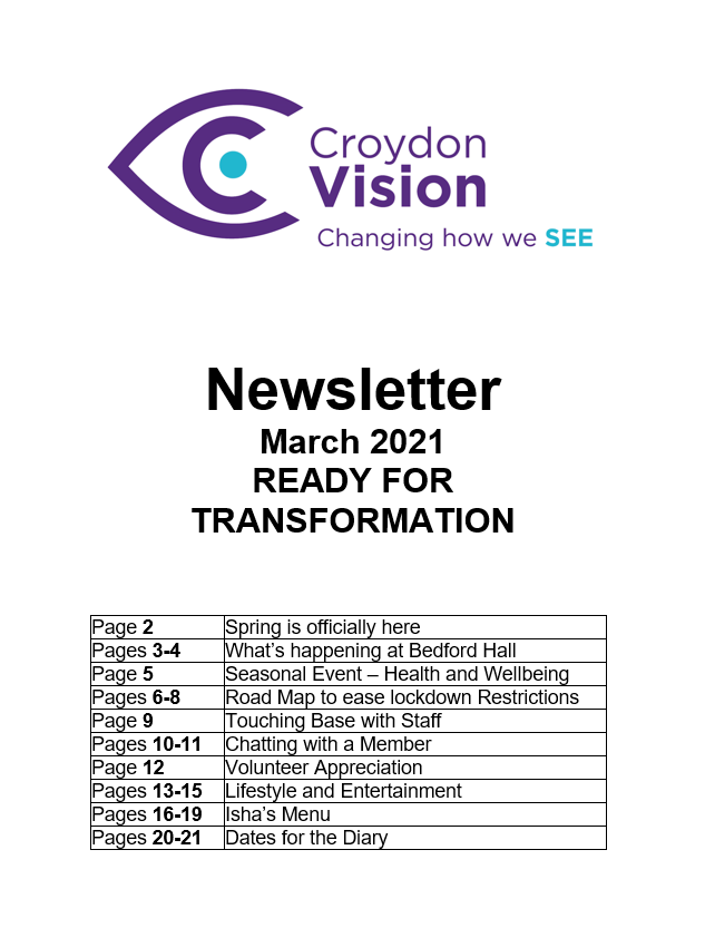 March Newsletter 2021