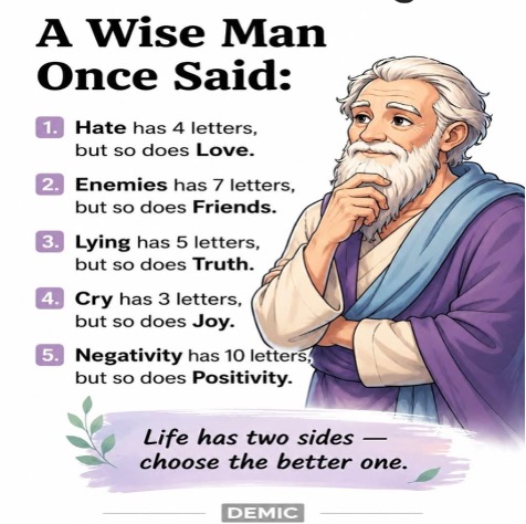 Image showing things a wise man once said.